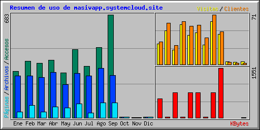 Resumen de uso de masivapp.systemcloud.site
