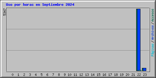 Uso por horas en Septiembre 2024